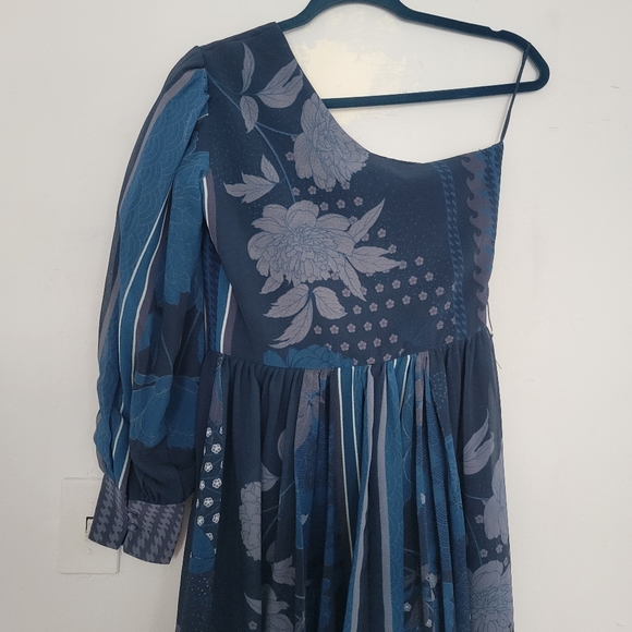 NWT Anthropologie One-Shoulder Maxi Dress | XXS - Picture 9 of 11